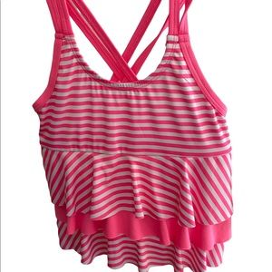 Girls swim suit 2 piece top and bottom NWT size small 6/6x